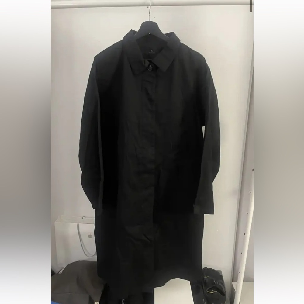 Muji Charcoal Trench Coat
